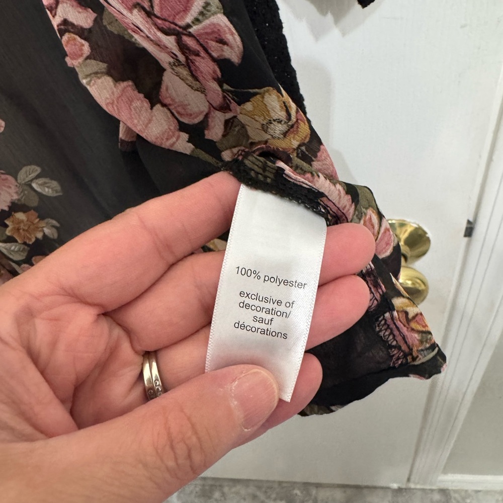 Floral Kimono Robe - Picture 4 of 4